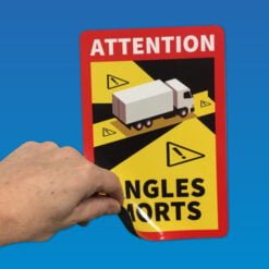 Dodehoekmagneetsticker