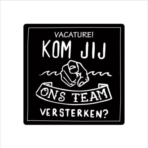 Magneetsticker-vacature